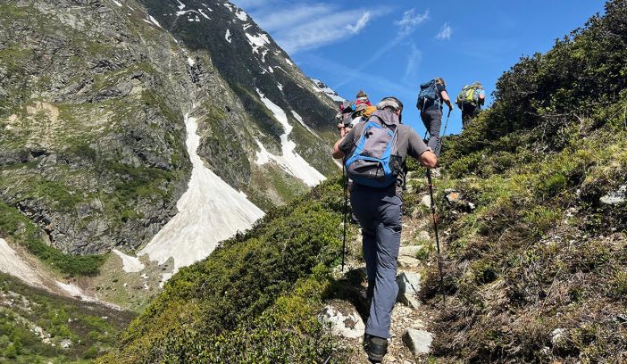 Bildmotiv: Wandern auf der Via Engiadina