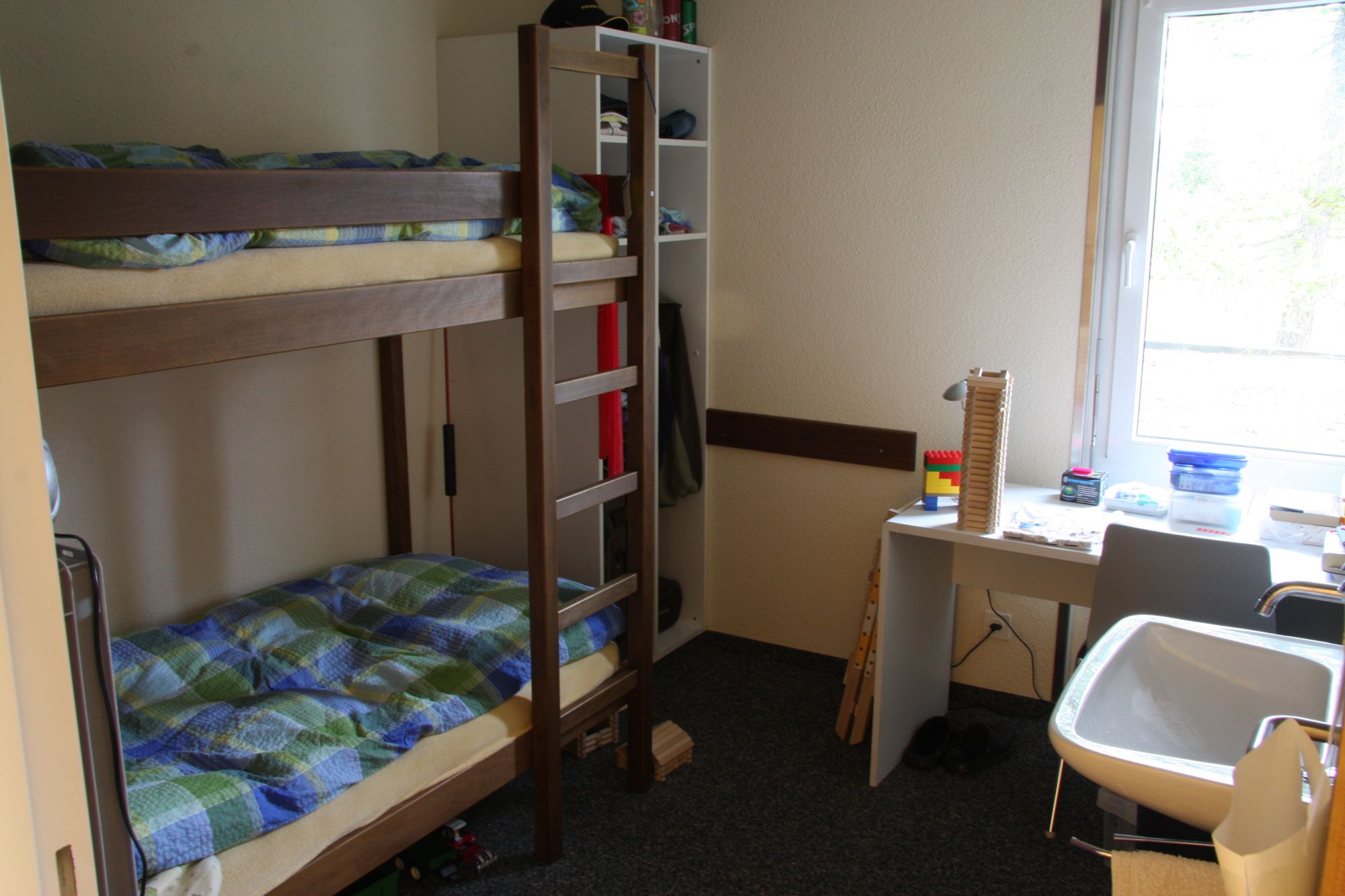 Doppelzimmer im Jugendhaus Valbella