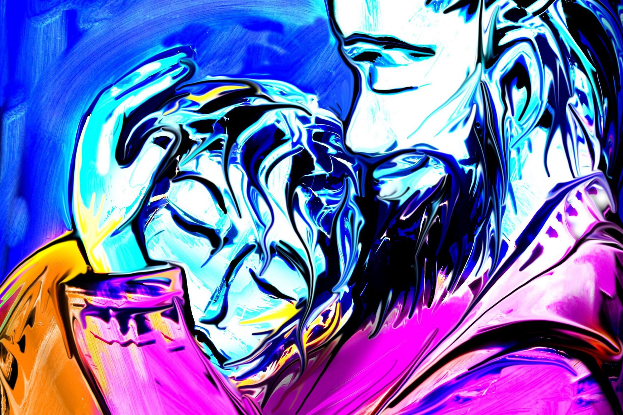 Neonpainting Verlorene Sohn Claudia Kündig